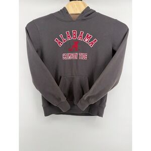 VTG Stadium Youth Alabama Crimson Tide Pullover Hoodie Sweatshirt Gray Size L